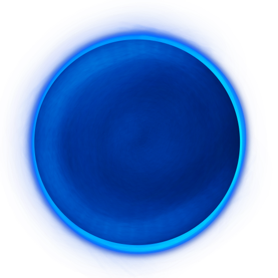 a glowing blue circle.